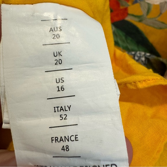 Nicholas Floral Printed Tiered Ruffle Smocked Prairie Sleeveless Midi Dress 16 - Picture 13 of 13